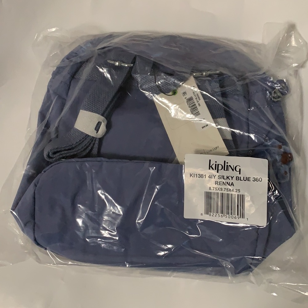 Kipling Renna Small Backpack Silky Blue - Picture 8 of 8